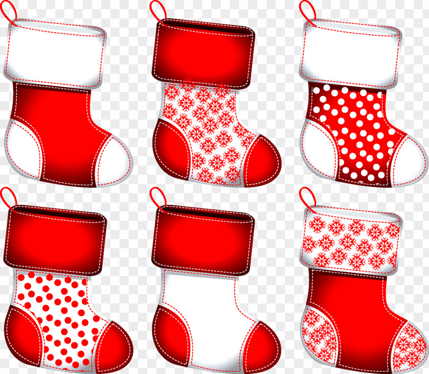 Christmas Socks Santa Claus Stocking Clip Art PNG