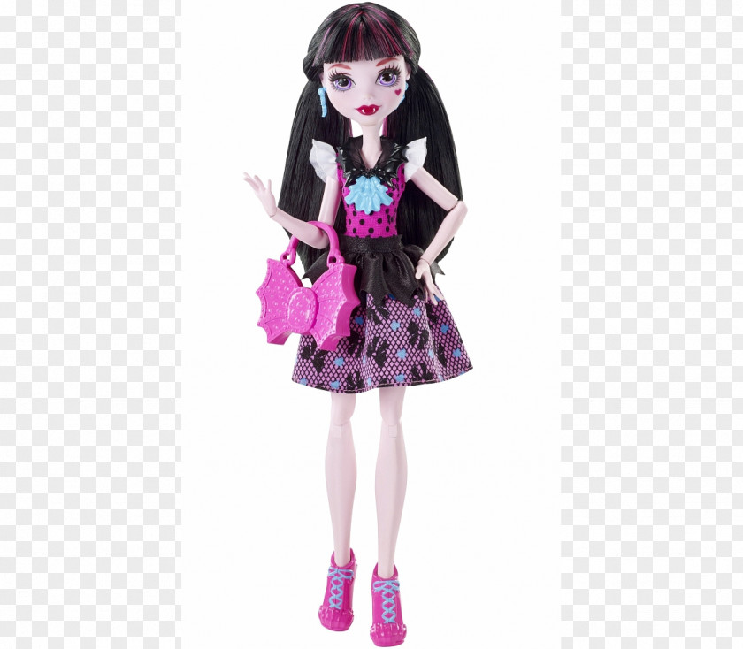 Doll Draculaura Monster High Lagoona Blue Toy PNG