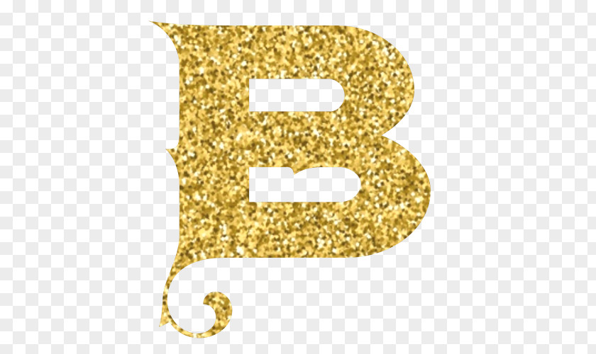 Gold Alphabet Letter Glitter Font PNG
