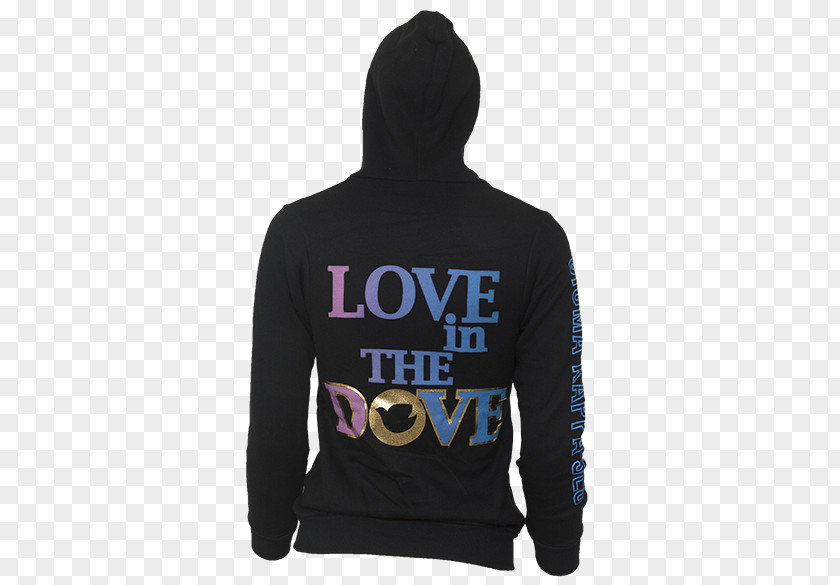 Love Dove Hoodie Black M Font PNG