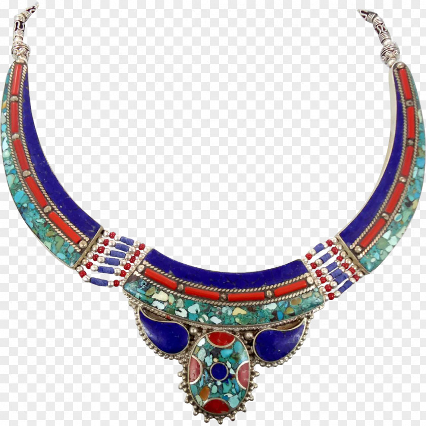 Necklace Turquoise Cobalt Blue Body Jewellery PNG