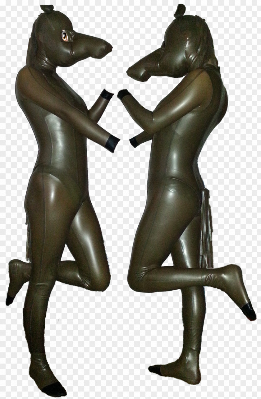 Synthetic Rubber Bronze Sculpture PNG