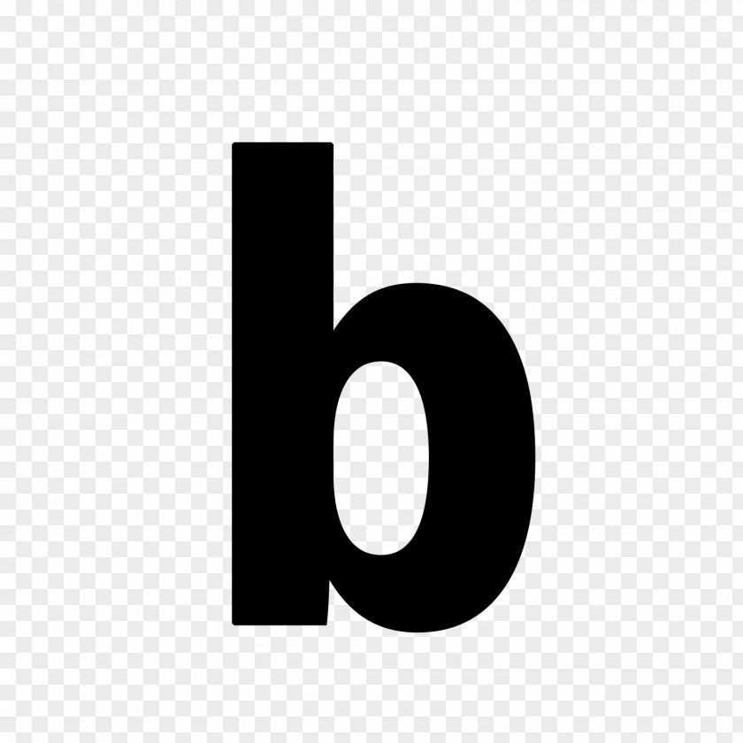 B Logo Sticker Font PNG