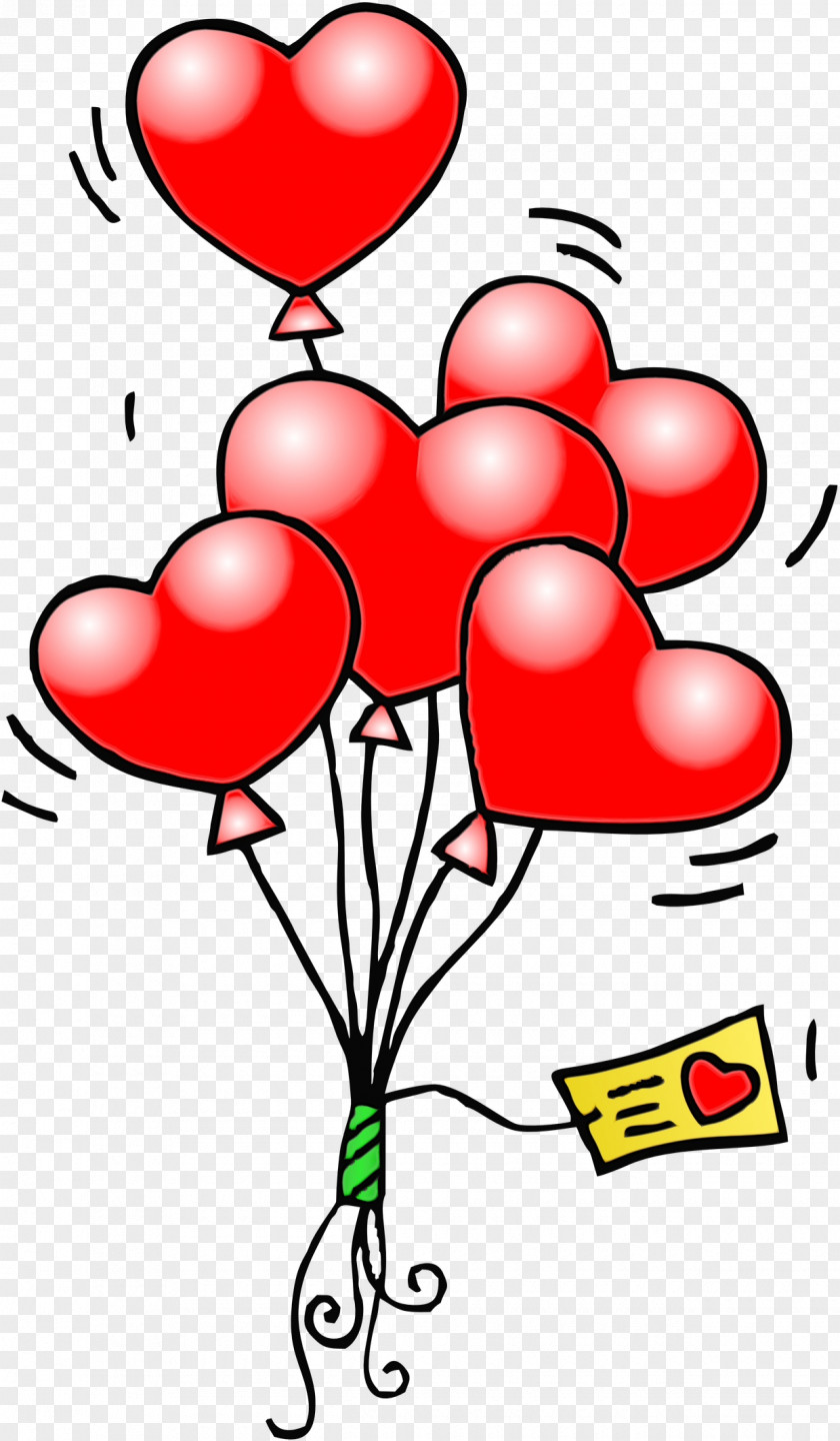 Balloon Red Heart Love Happy PNG