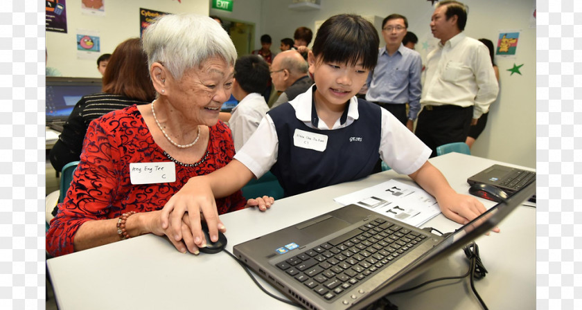 Computer Skills Laptop Learning Old Age Senior PNG