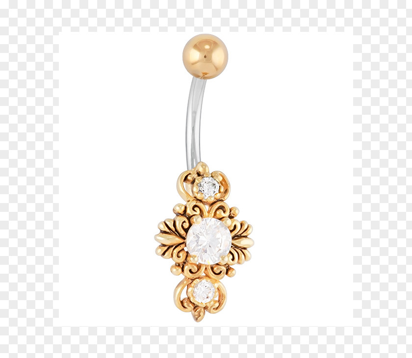 Gold Earring Byzantine Empire Navel Piercing PNG