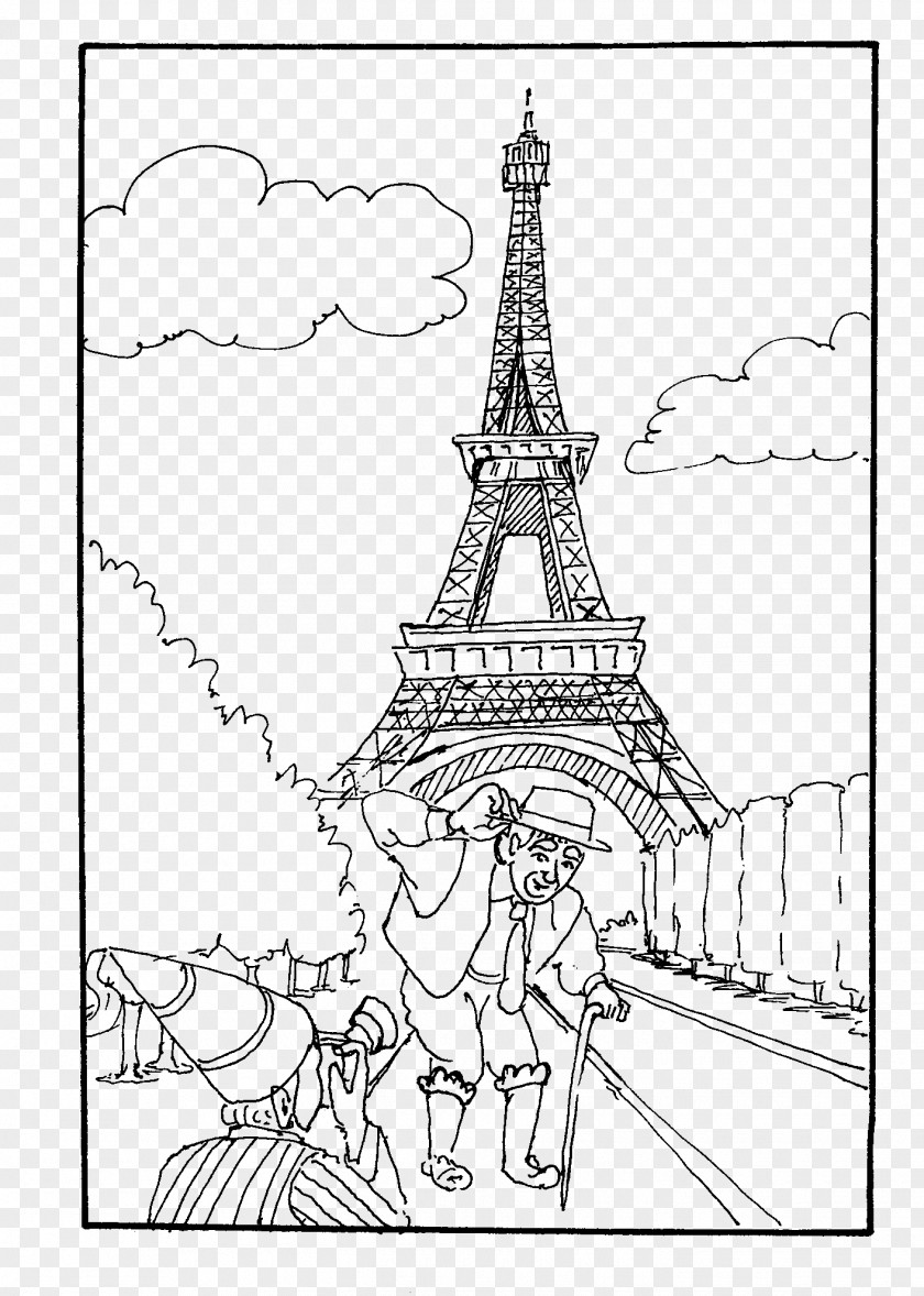 Style Arch Eiffel Tower Drawing PNG