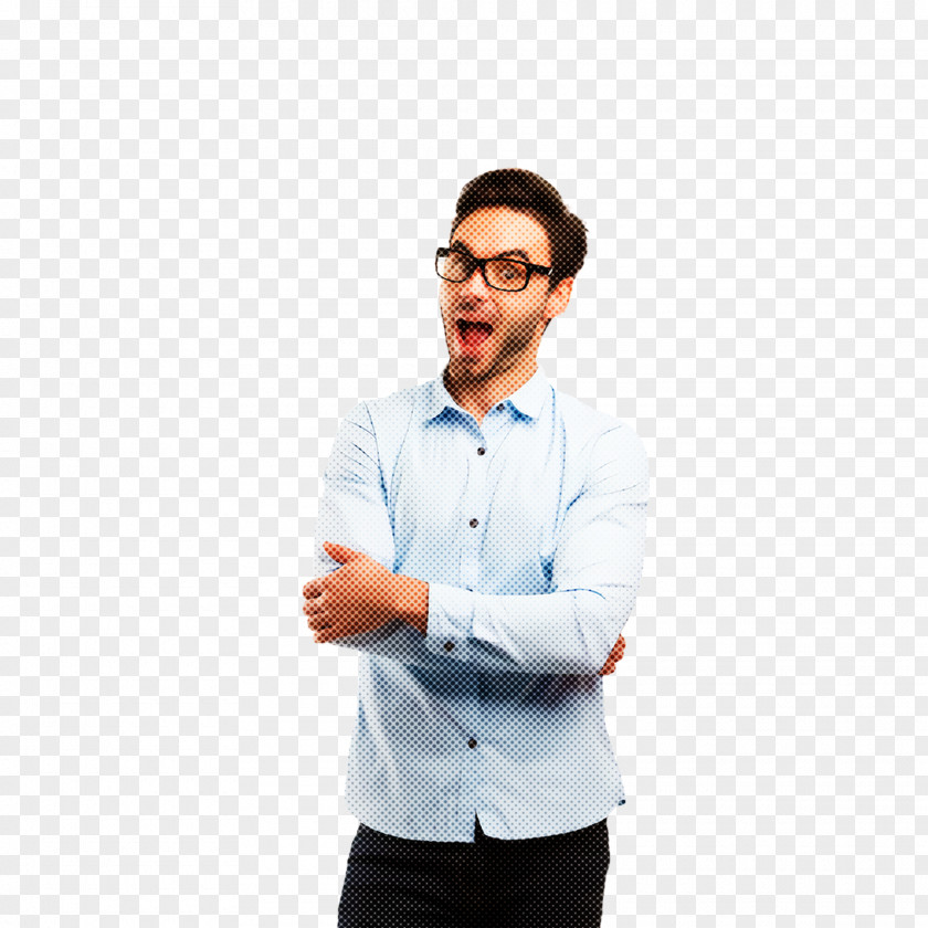 Tshirt Whitecollar Worker Glasses PNG