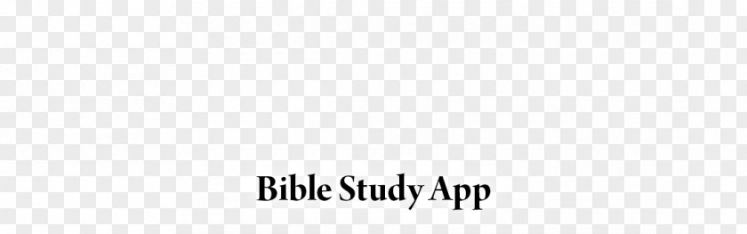 Bible Study Logo Line Brand White Font PNG