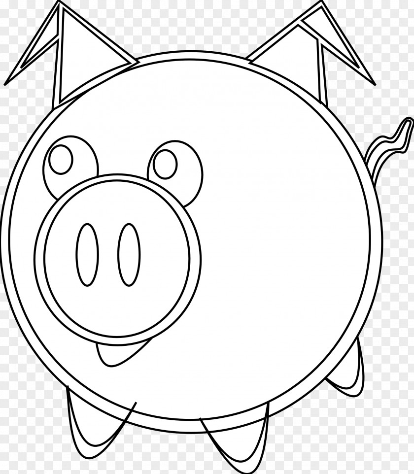 Drawing Coloring Book Domestic Pig Cartoon PNG