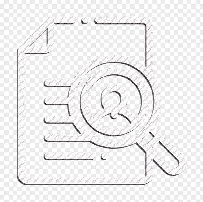 Job Promotion Icon Magnifying Glass Curriculum PNG