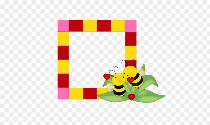 Kraft Border Honey Bee Clip Art Image Graphics PNG