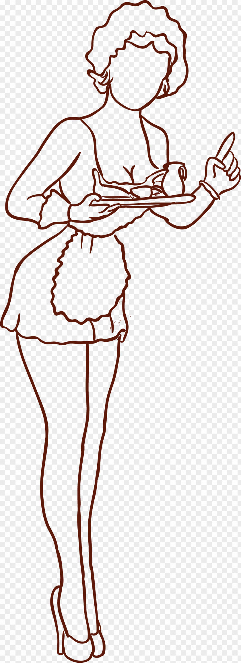 Maid Hair Apron Computer File PNG