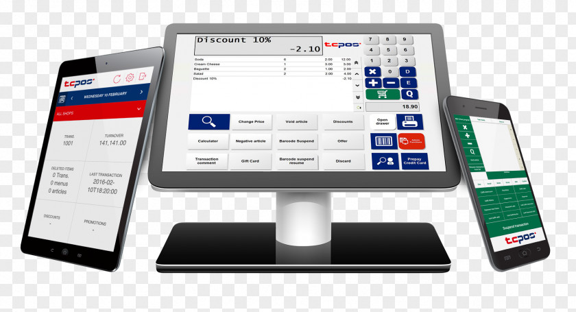 Point Of Sale POS Solutions Sales TCPOS GmbH Cash Register PNG