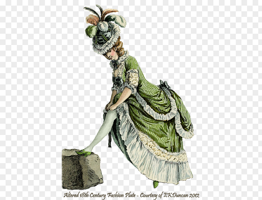 France 18th Century Fashion Plate French PNG