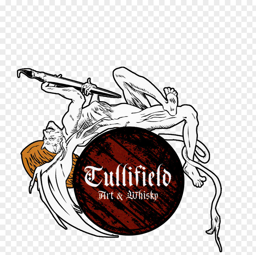 Freunde Whiskey Illustration Art TULLIFIELD Logo PNG