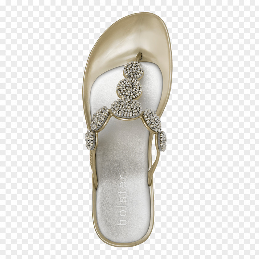 Gold Heels Flip-flops Shoe Beige PNG