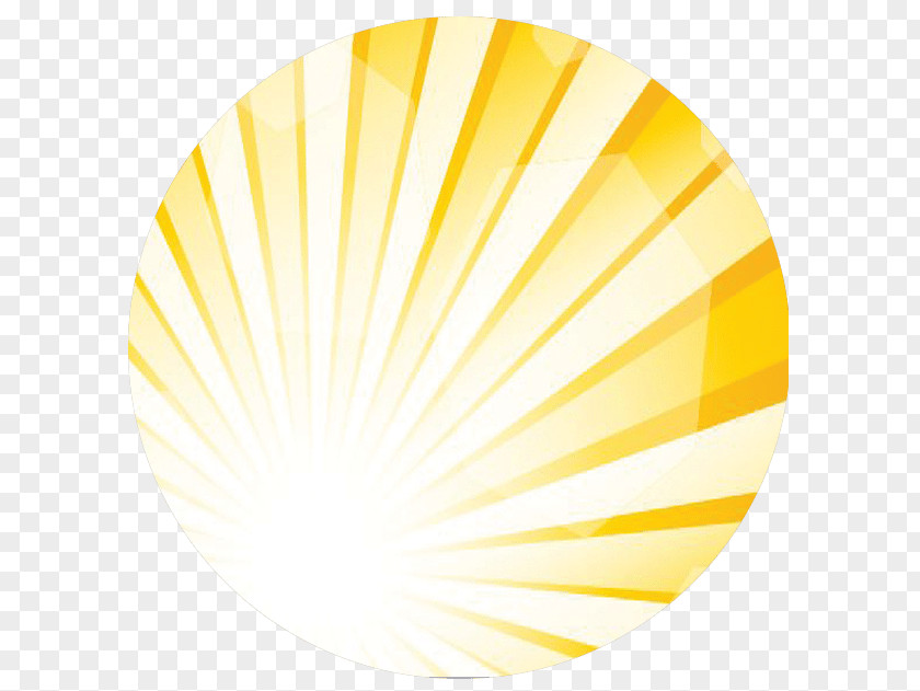 Sunrays Yellow Circle PNG
