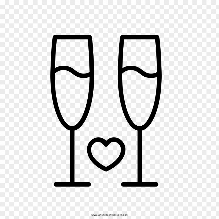 Wedding Coloring Book Toast Wine Glass Ceremony PNG