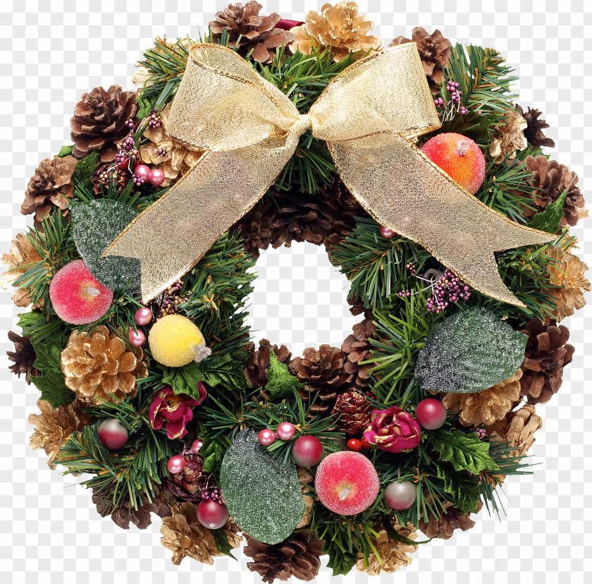 Wreath Advent Christmas Decoration PNG
