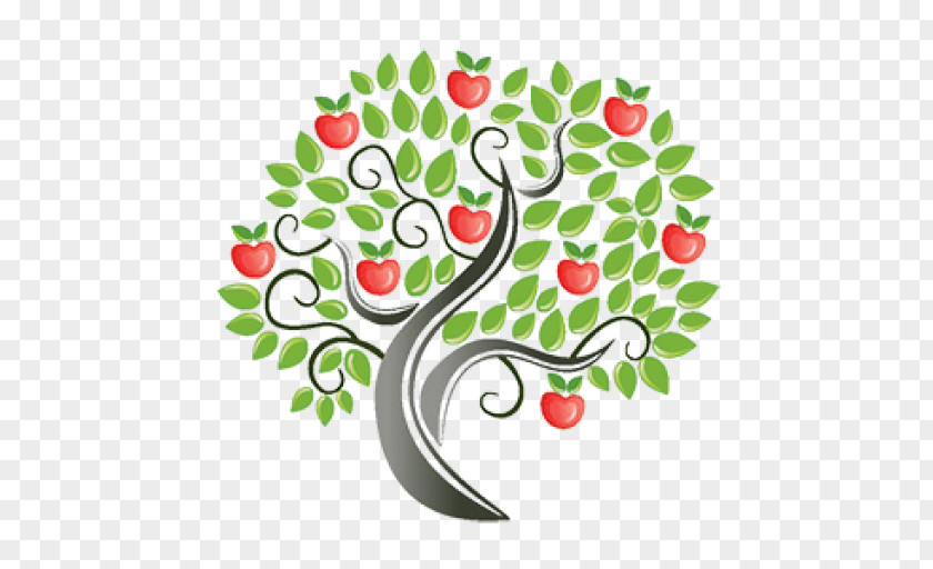 Apple Cider Vinegar Tree Logo PNG