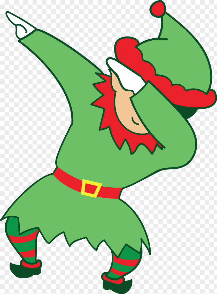 Dabbing Elf PNG