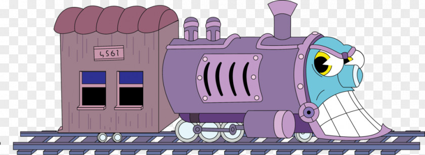 Express Rail Link Train Cuphead Locomotive PNG