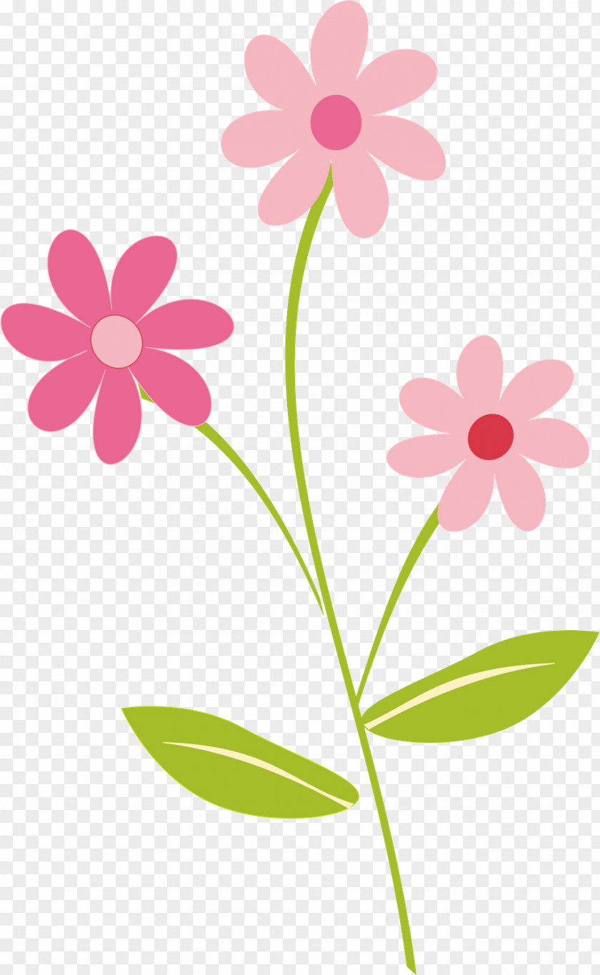 Flowery Border Cliparts Pink Flowers Clip Art PNG