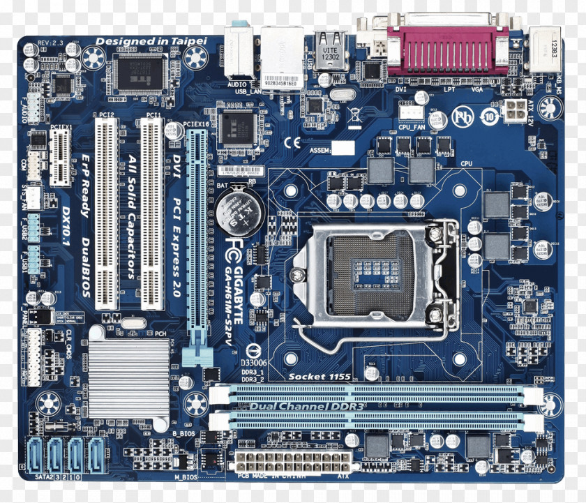 Intel LGA 1155 Motherboard CPU Socket Land Grid Array PNG
