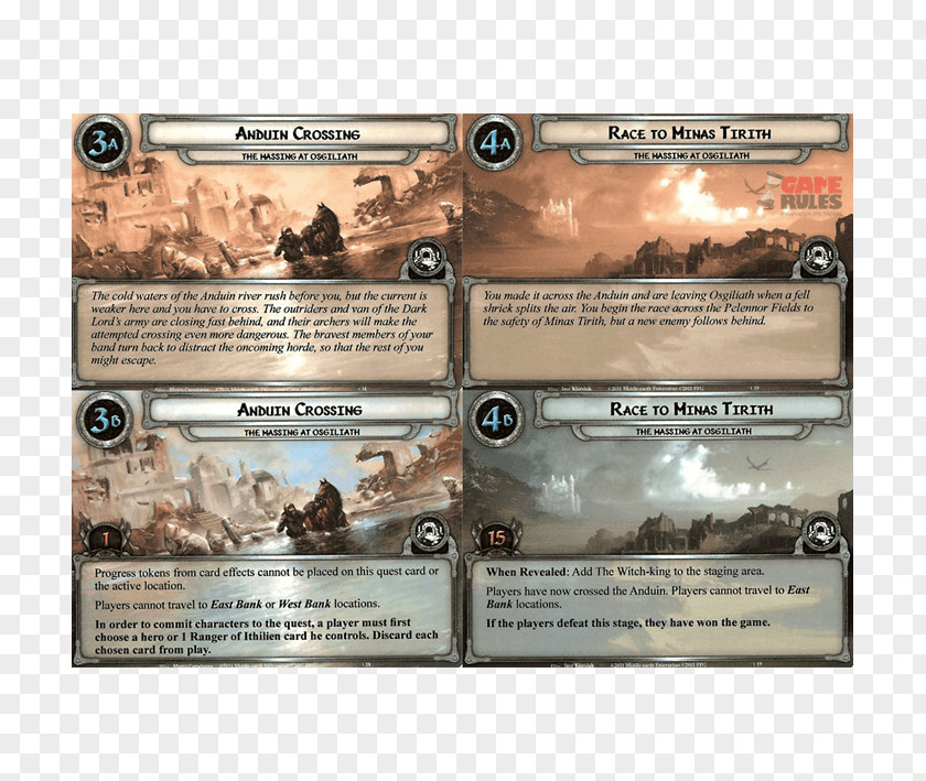 Lord Of The Rings Card Game Anduin Osgiliath Noble Riders Rings: Weapon PNG