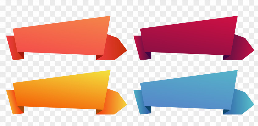 Vector Hand-painted Banners PNG
