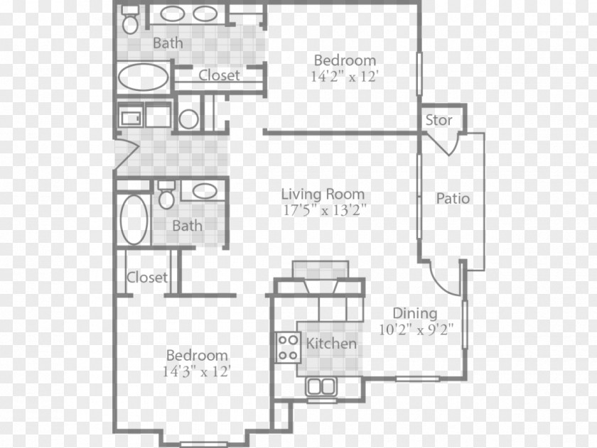 Apartment Floor Plan Glendale House Renting PNG