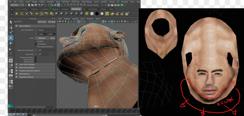 Stretch As Far Eye Can See UV Mapping Autodesk Maya Texture 3ds Max 3D Modeling PNG