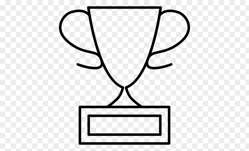 Vector Trophy Line Art Clip PNG