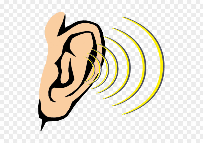 Cartoon Ear Hearing Sound Sense Human Body PNG