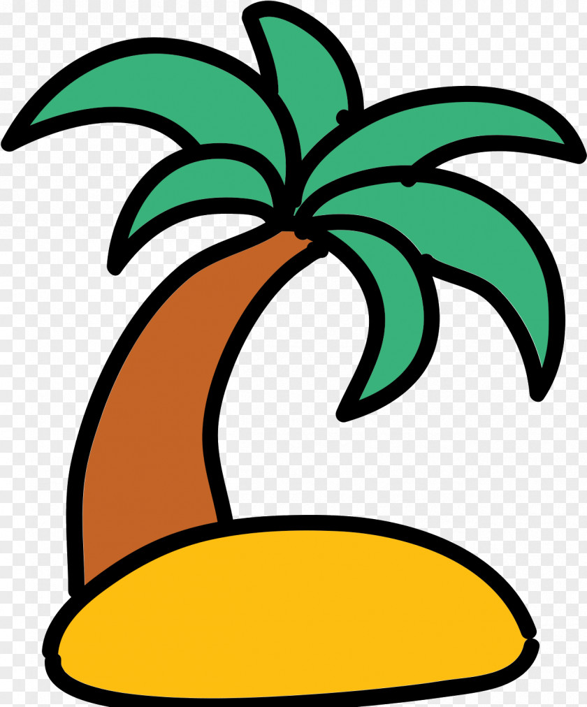 Symbol Plant Coconut Tree Cartoon PNG