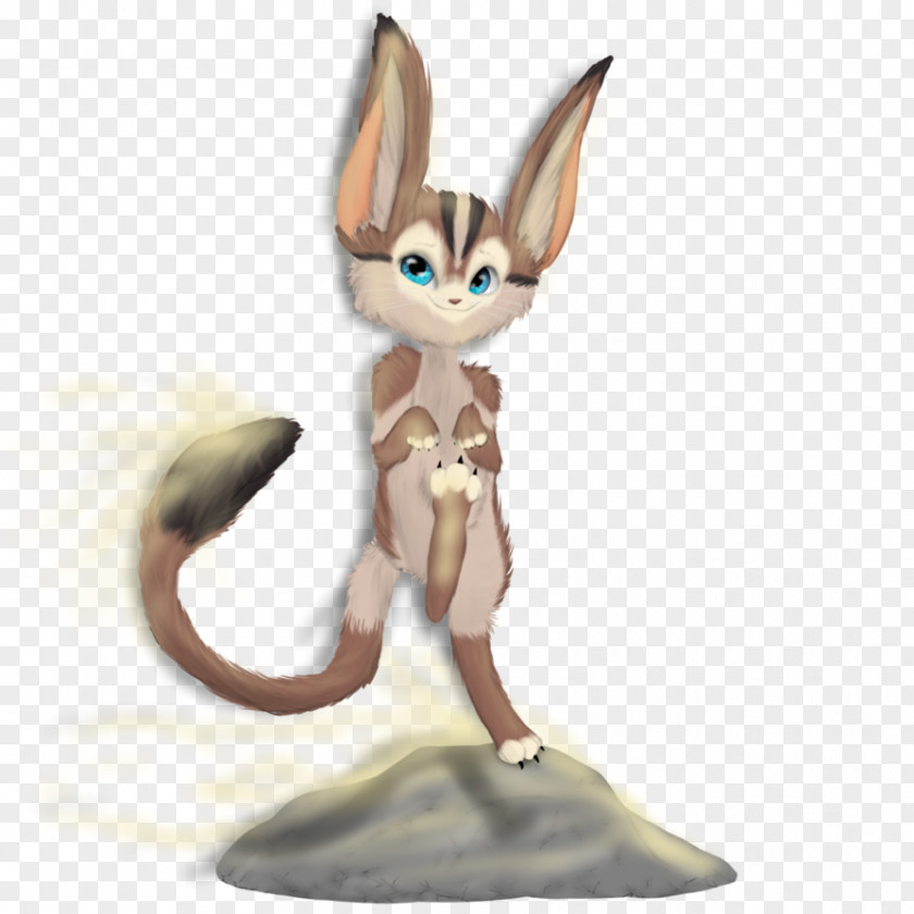 Cat Hare Figurine Tail Cartoon PNG