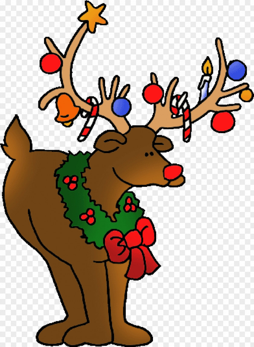 Floral Deer Antlers Desktop Wallpaper Christmas Clip Art PNG
