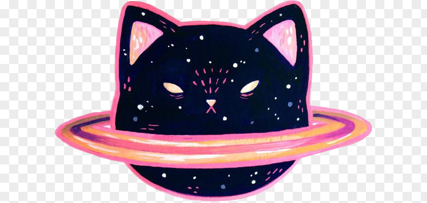 Galaxy Dog Neko Love Siamese Cat Sticker Kawaii Cosmic PNG