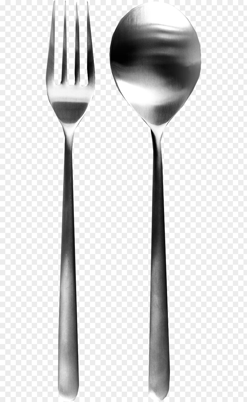 Gray Spoon Fork Icon PNG