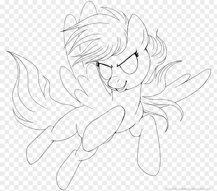 Pegasus Drawing Line Art DeviantArt Pony PNG