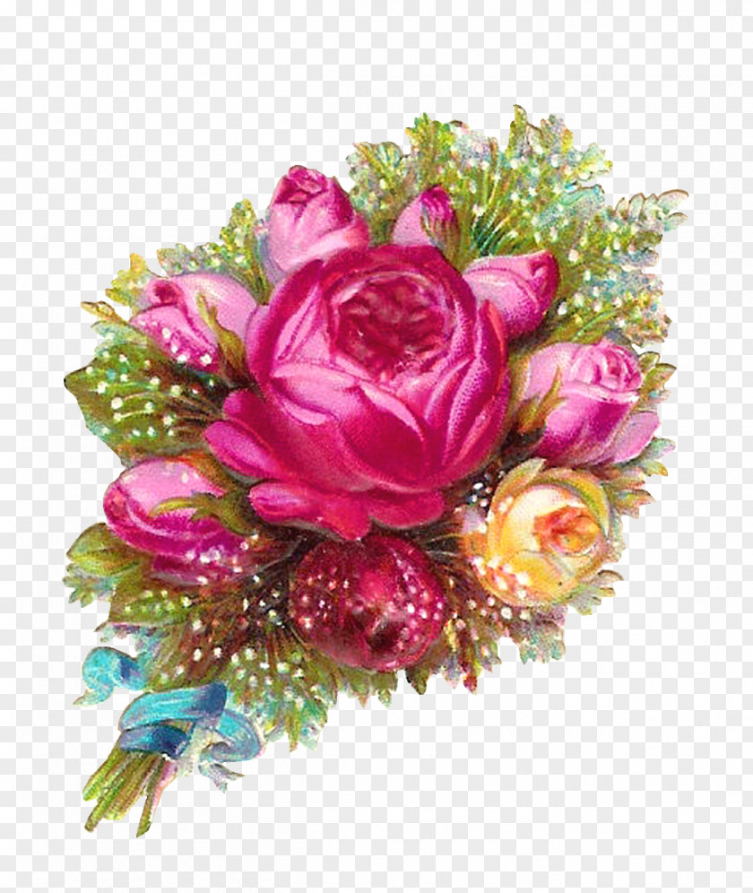 Pink Roses Flowers Bouquet Transparent Flower Rose Clip Art PNG