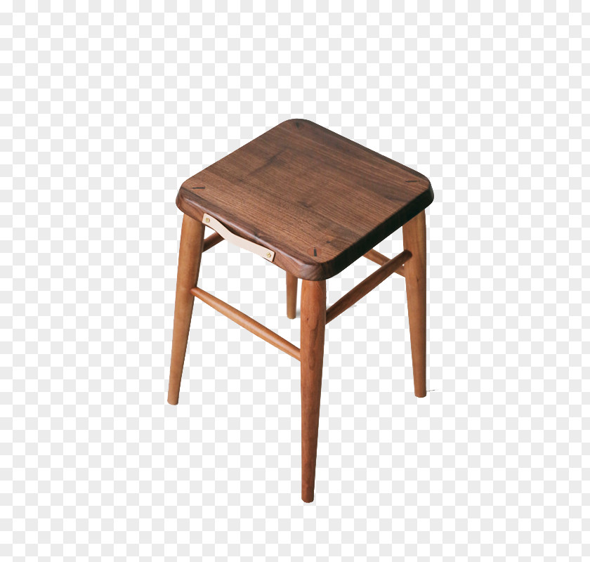 Solid Wood Stool Table Furniture PNG