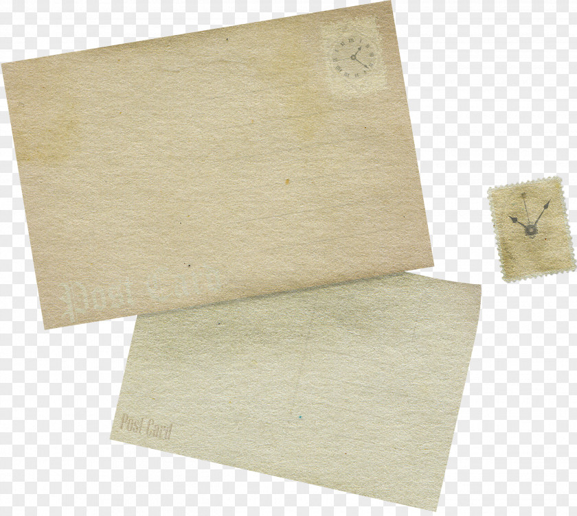 Vintage Envelope Sticker Floor Material Plywood Angle PNG