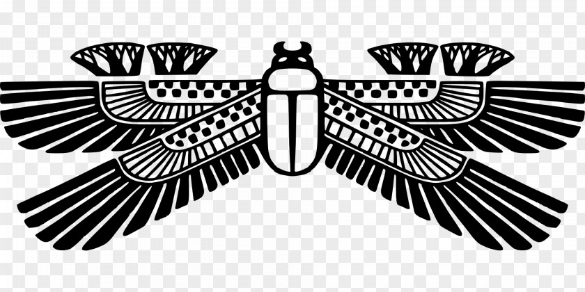 Egypt Ancient Scarab Winged Sun Clip Art PNG