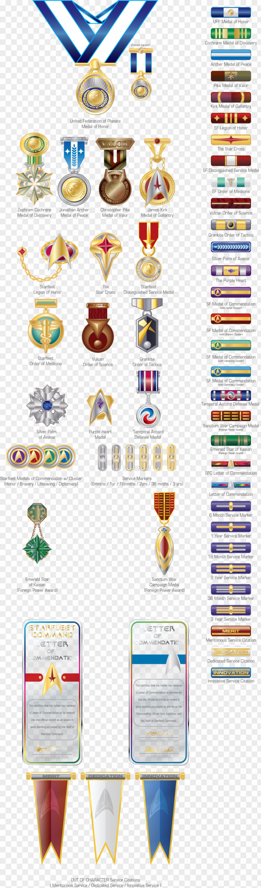 Honor List Medal Military Awards And Decorations Starfleet Paper PNG