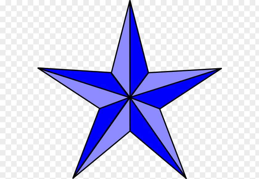 Nautical Star Outline Clip Art PNG