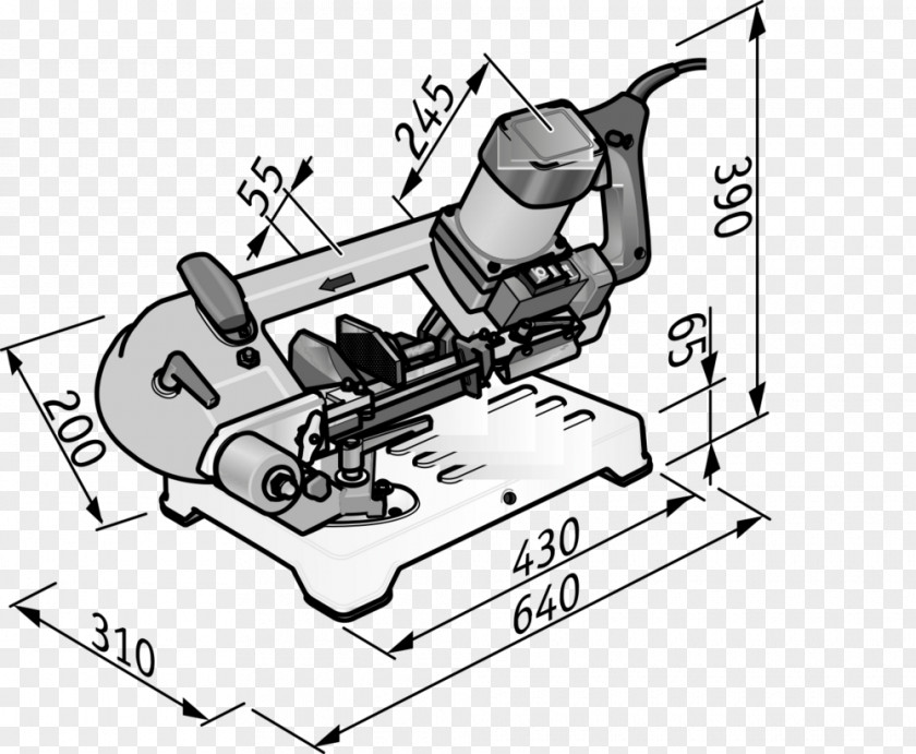 Tool Band Saws Drawing Machine Steel PNG