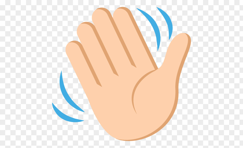 Wave Hand-waving Emoji Clip Art PNG