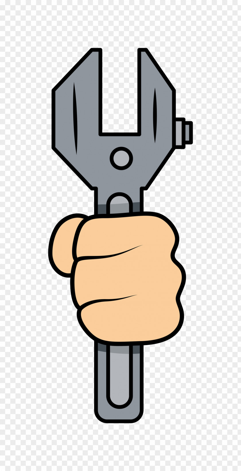 Hand Wrench Tool Cartoon PNG
